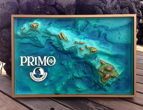 Primo Beer 3D Map [Hawaiian Style「ハワイアンスタイル」 ]